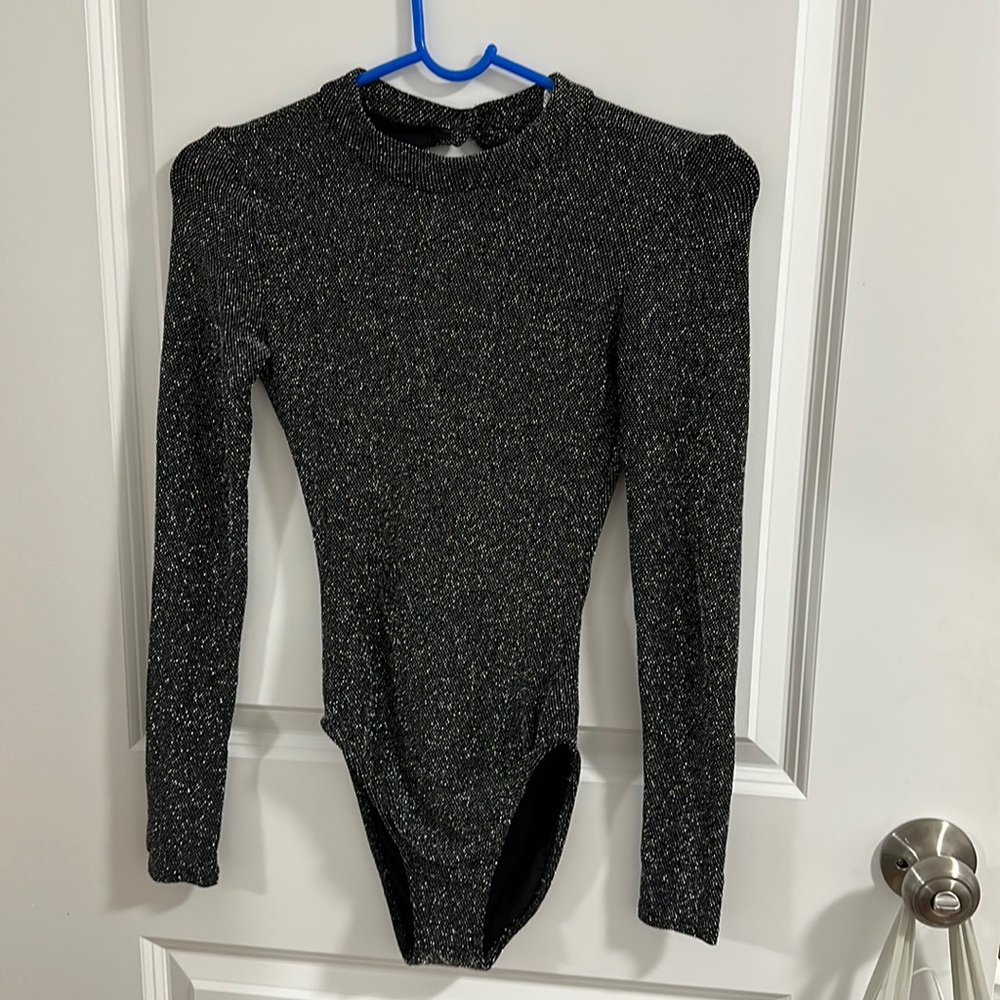 H&M glittery bodysuit